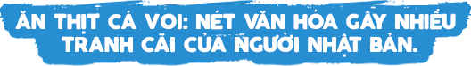 Ăn thịt cá voi: nét văn hóa gây nhiều tranh cãi của người Nhật Bản.